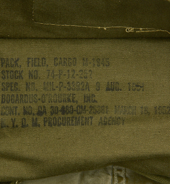 Sac US WW2 M1945 Field Cargo Pack, comme neuf – L'Arsenal de Churchill